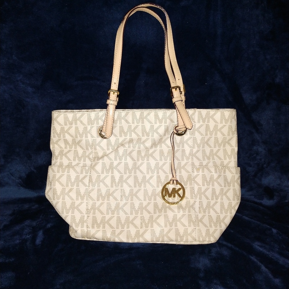 Michael kors jet set logo tote